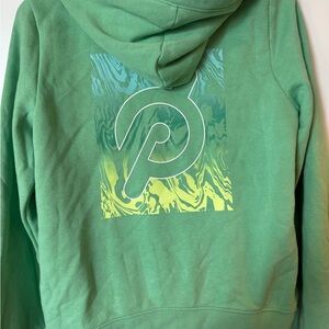 Peloton Green Zip Hoodie with Logo
